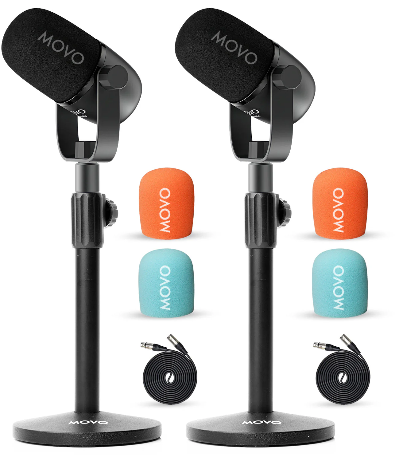 CastMic+ASM5/TMC3 | 2-Pack XLR Podcasting Bundle | Movo - Image 9