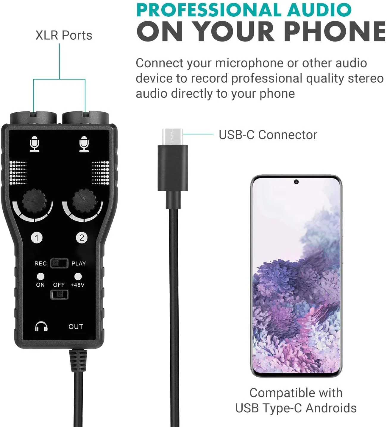 MPB-UC | Smartphone Podcasting Bundle for USB-C | Movo - Image 4