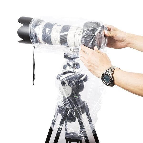 RC1-5 | Clear Rain Cover for DSLR & Other Cameras 5 Pack | Movo - Image 3