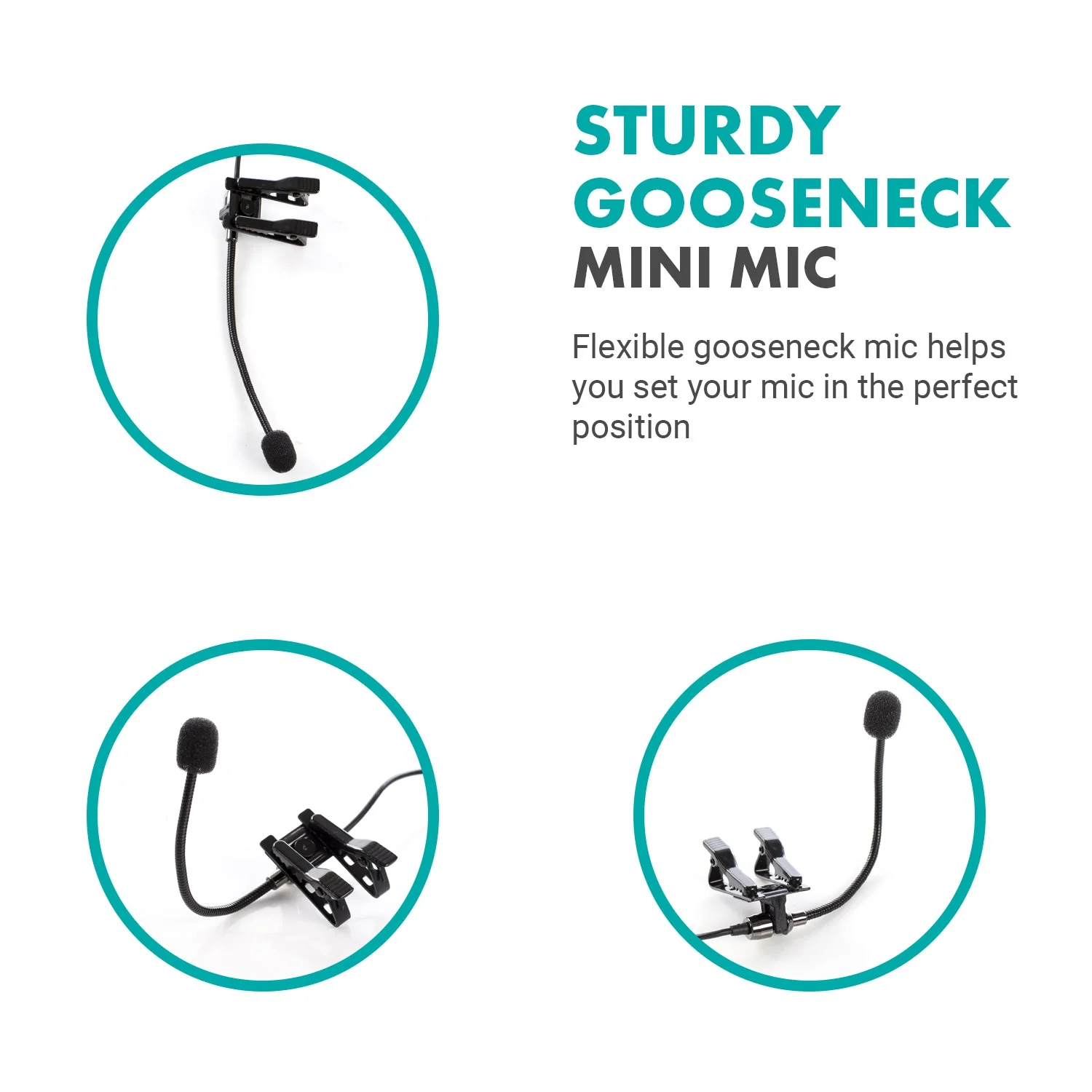 ACM400 | Flexible Gooseneck Omnidirectional Mic for GoPro | Movo - Image 3