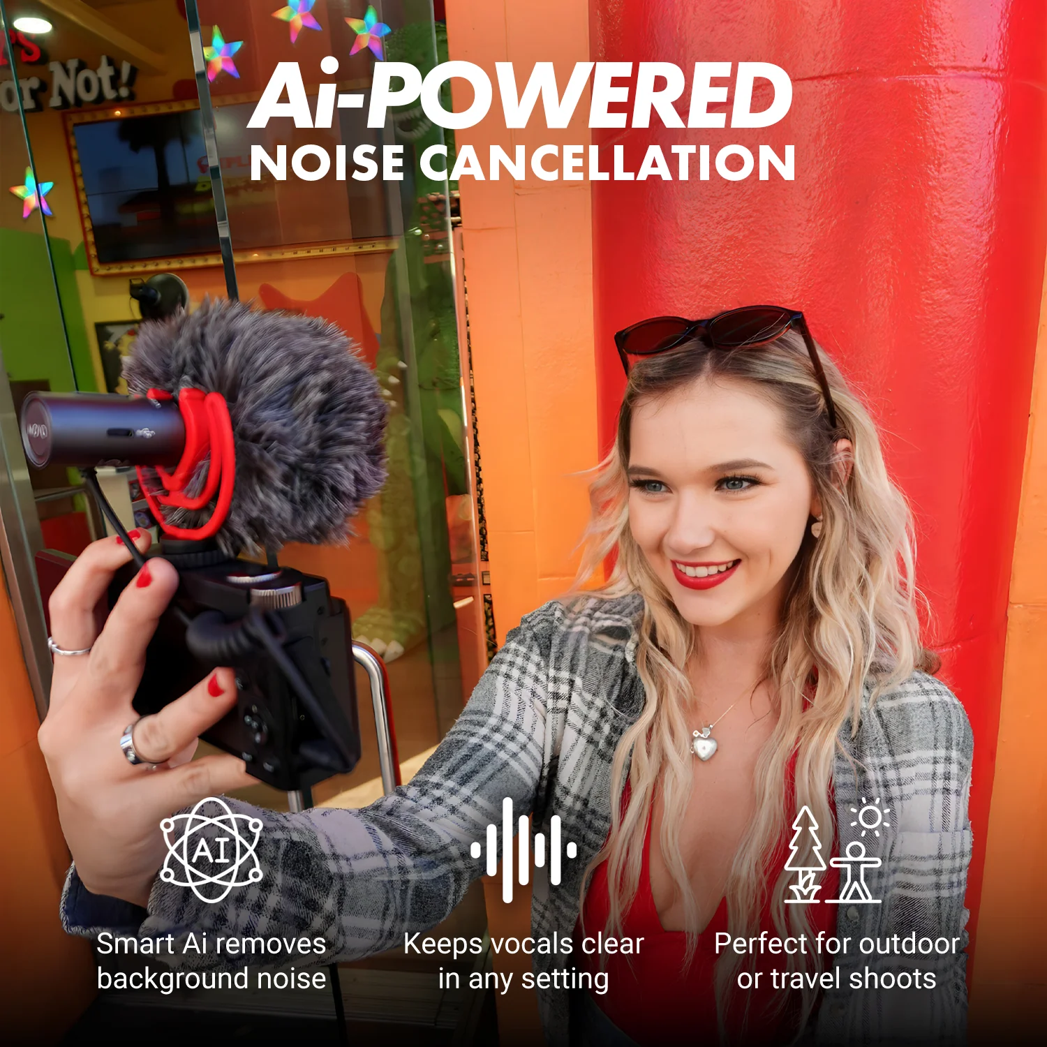 VXR10-AI | AI Powered Shotgun Microphone | Movo - Image 3