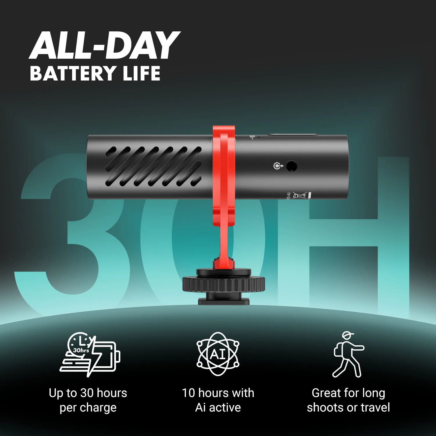 VXR10-AI | AI Powered Shotgun Microphone | Movo - Image 6