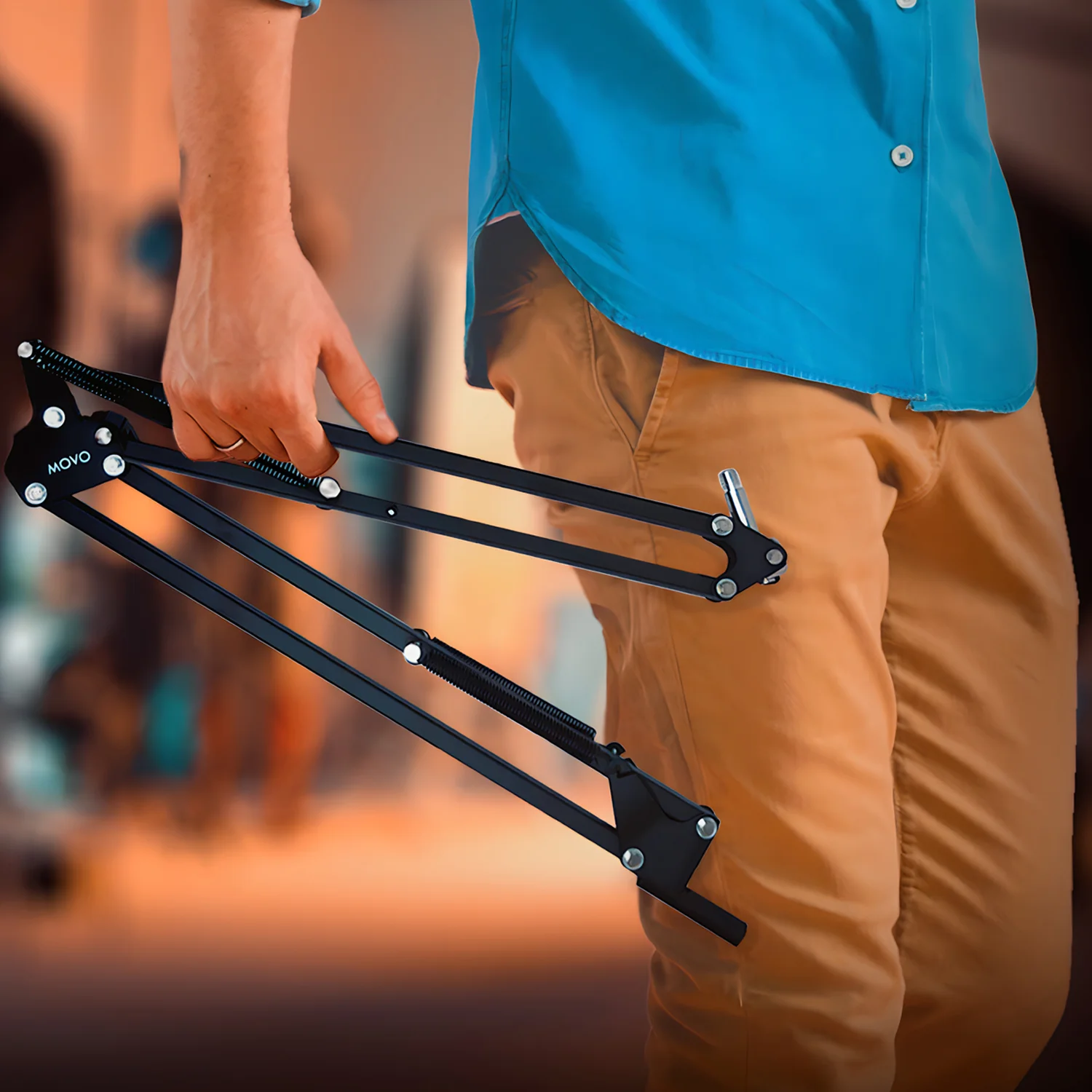 ASM-5 | Microphone Scissor Arm With Desk Clamp | Movo - Image 8