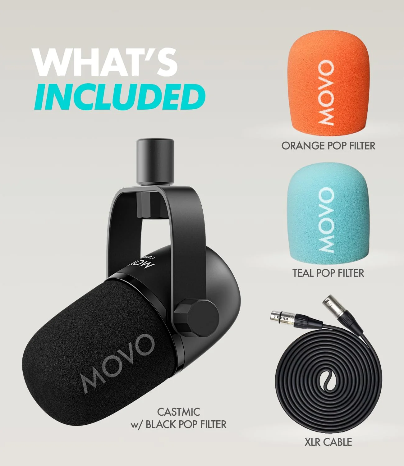 CastMic | Dynamic Microphone for Podcasting, YouTube, Streaming | Movo - Image 4