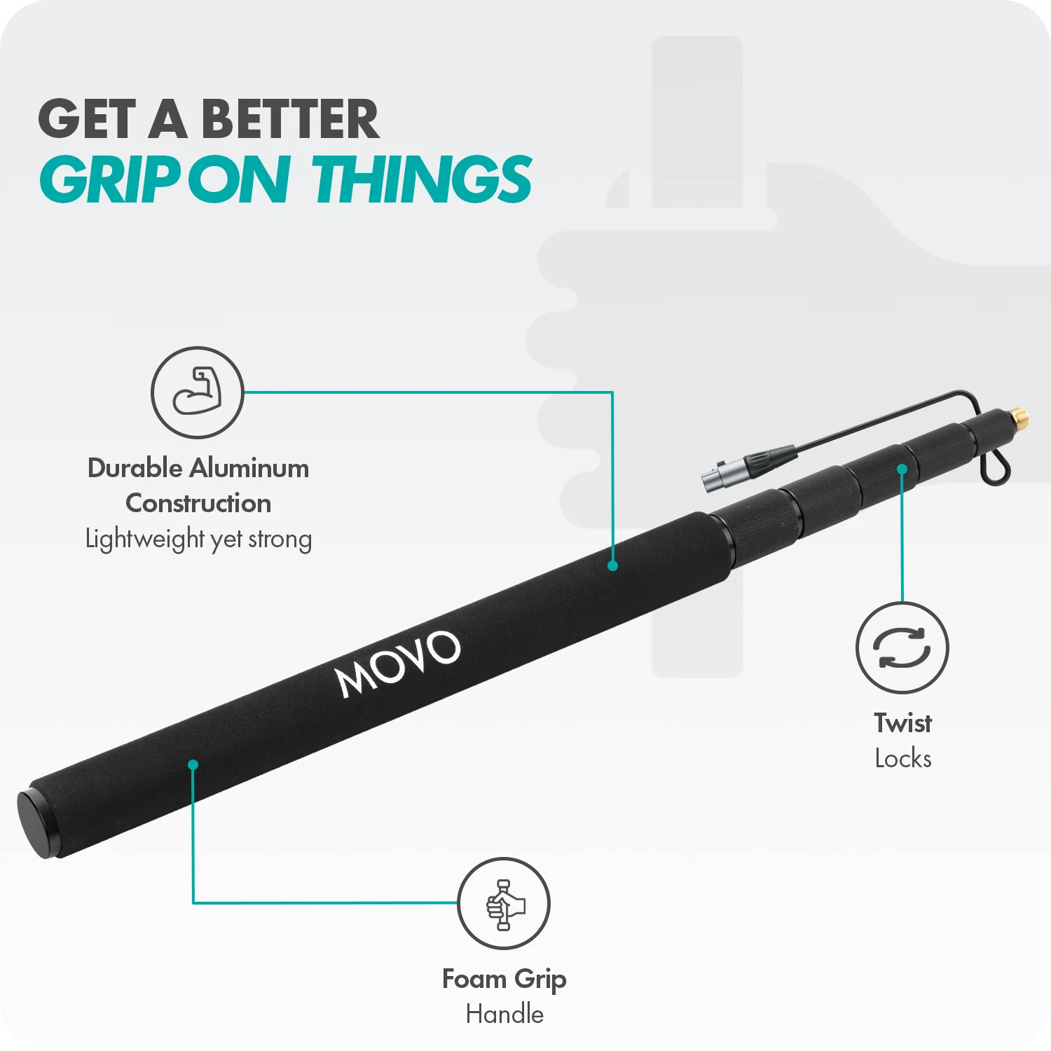 CMP-17 | Professional Aluminum Boom Pole | Movo - Image 12