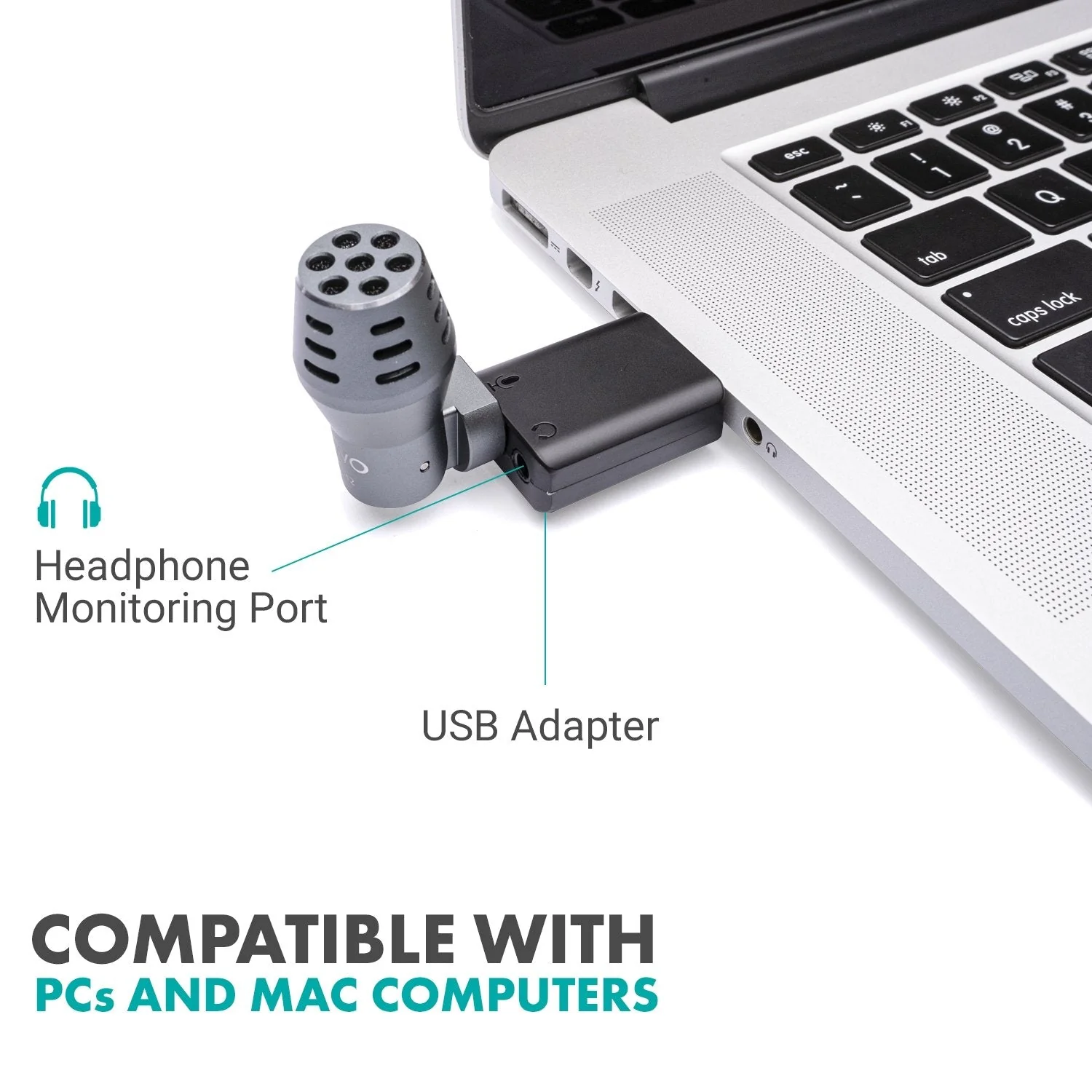 DOM2-USB | Mini Omnidirectional Microphone for PC and Mac | Movo - Image 2