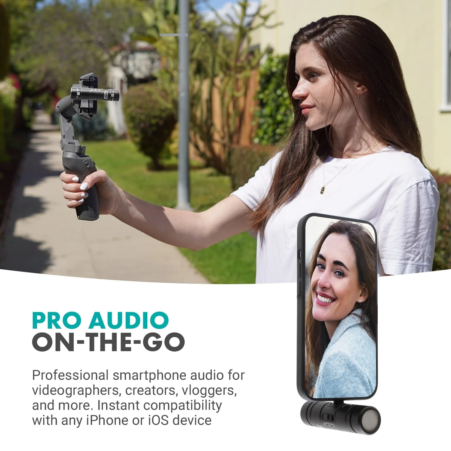 DoubleMic-DI | Dual Capsule Microphone for iPhone | Movo - Image 2