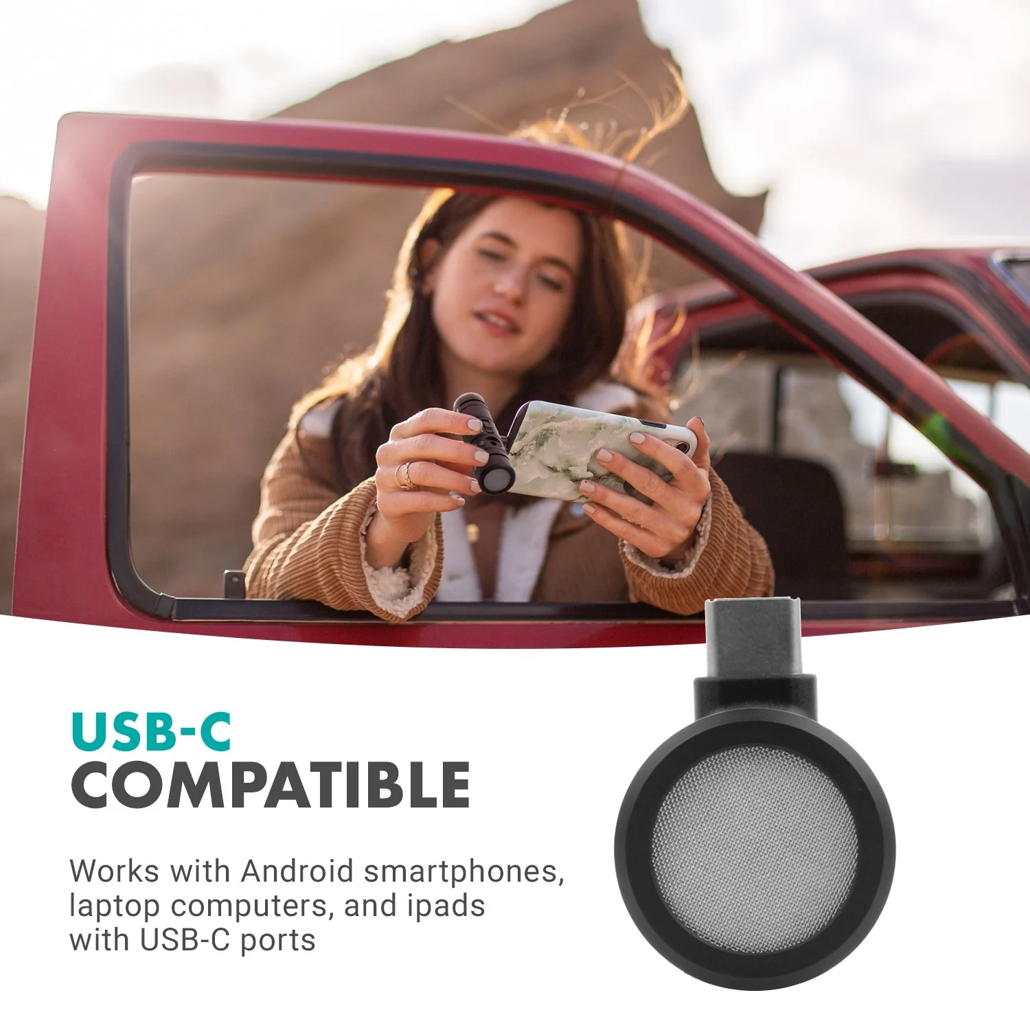 DoubleMic-UC | Dual Capsule Phone Microphone for USB-C Devices | Movo - Image 6