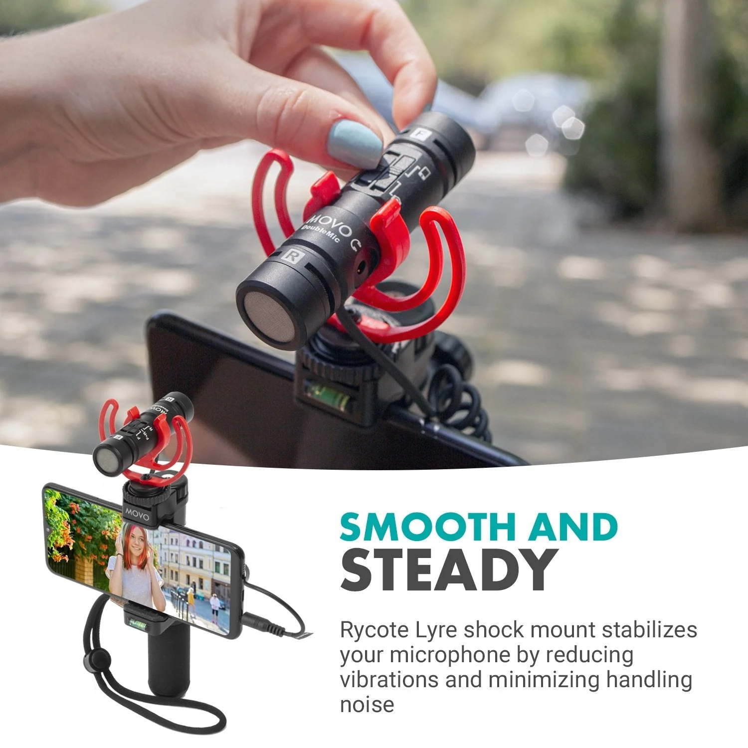 DoubleMic | Dual-Channel Supercardioid Microphone | Movo - Image 5