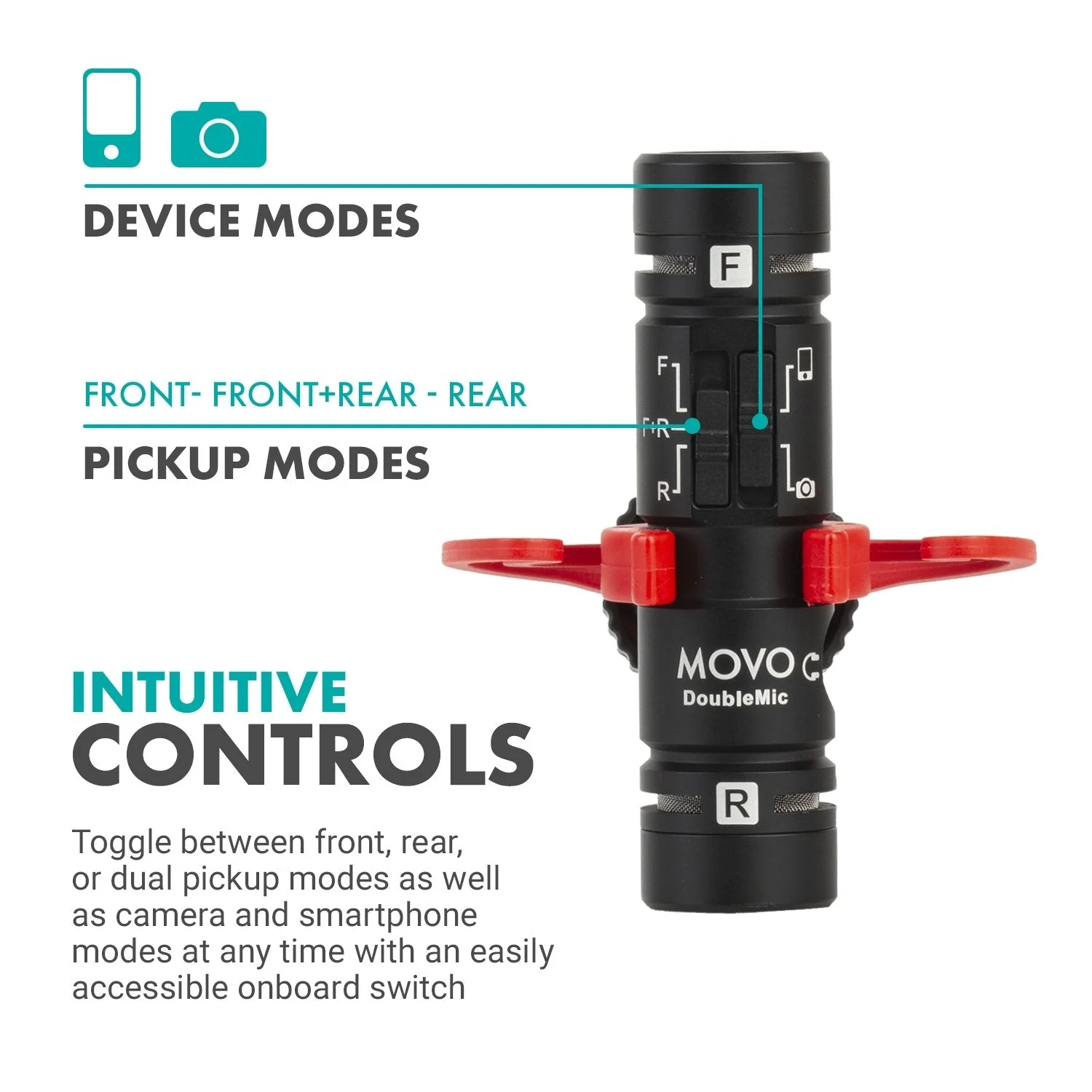DoubleMic | Dual-Channel Supercardioid Microphone | Movo - Image 6