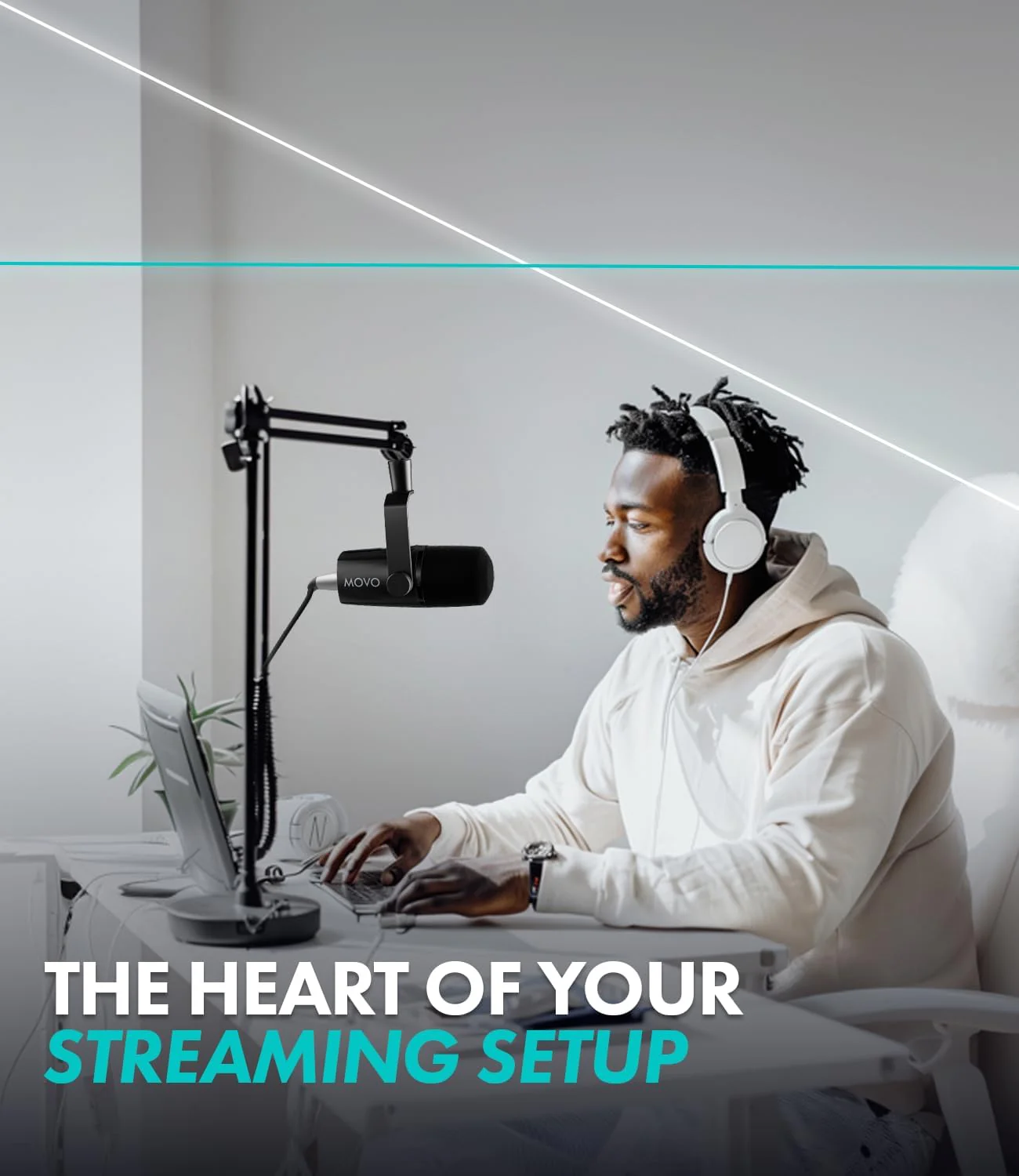 UM6 | Dynamic XLR & USB-C Microphone | Movo - Image 6