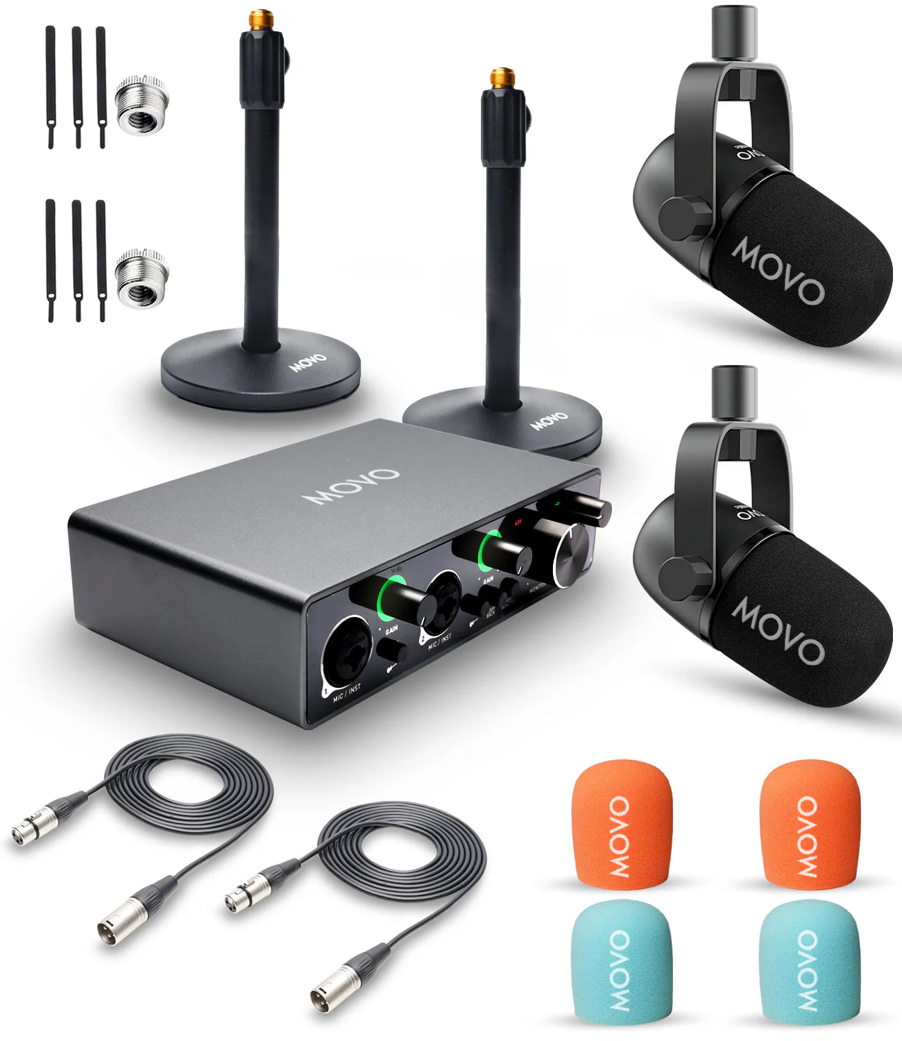 MDX-1+CastMic | Dynamic XLR Microphone Kit | Movo - Image 9