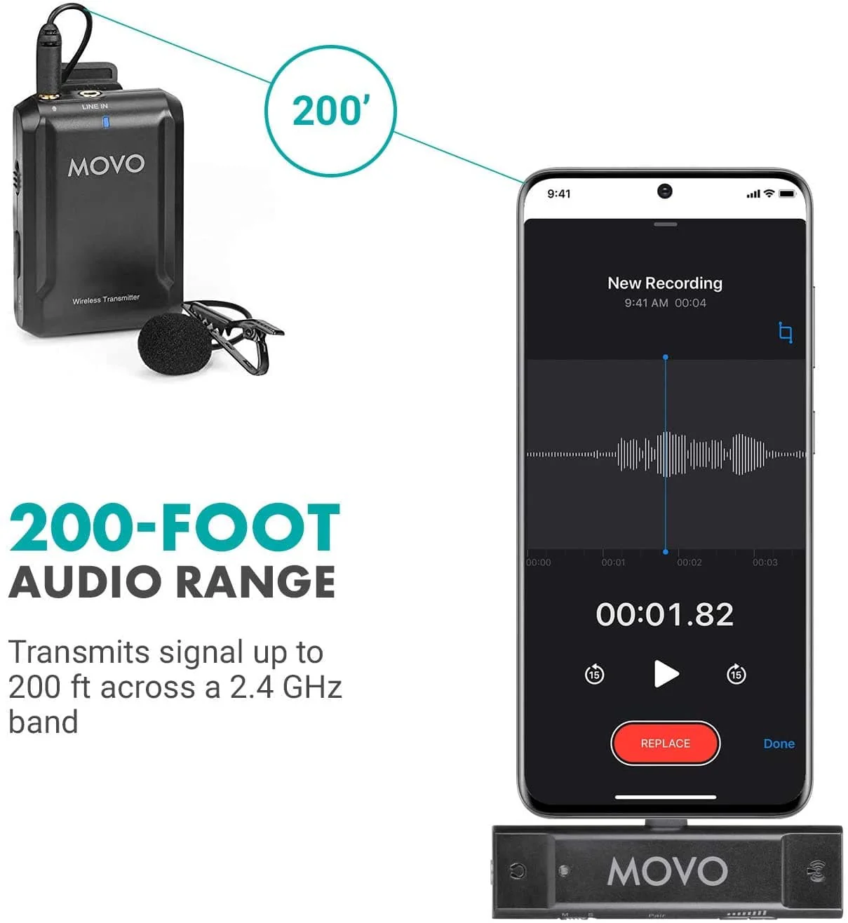 EDGE-UC | USB-C Wireless Microphone for Android & Samsung | Movo - Image 7