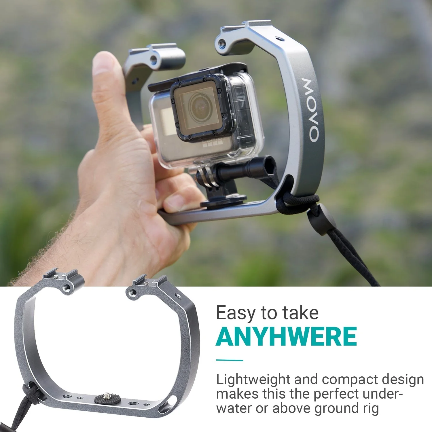 GB-U70 | Underwater Diving GoPro Rig | Movo - Image 7