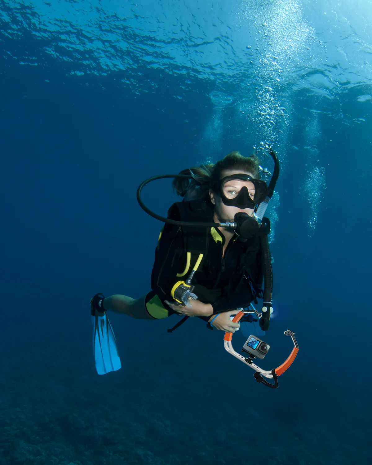GB-U80T | Large Underwater Rig with TWO Ball Mounts | Movo - Image 9