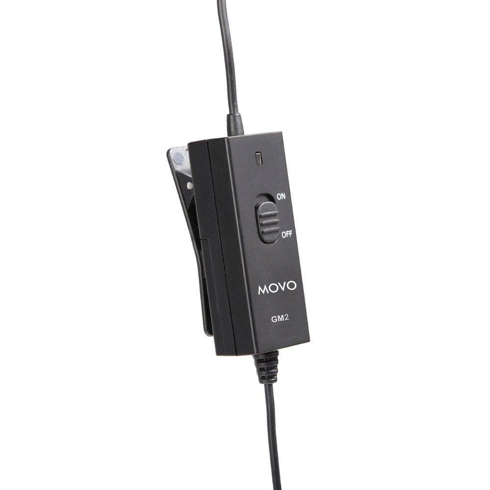 GM2 | Dual-Capsule Condenser Lavalier Microphone System for GoPro | Movo - Image 4