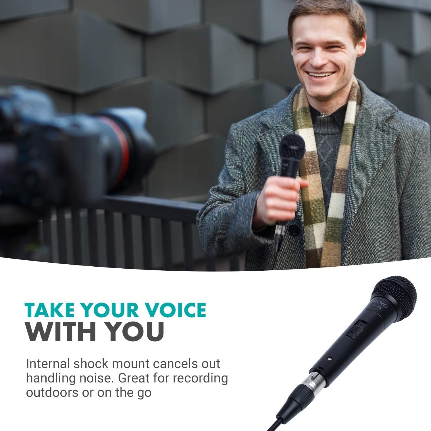 HV-M5 | Dynamic Cardioid Vocal Microphone | Movo - Image 4