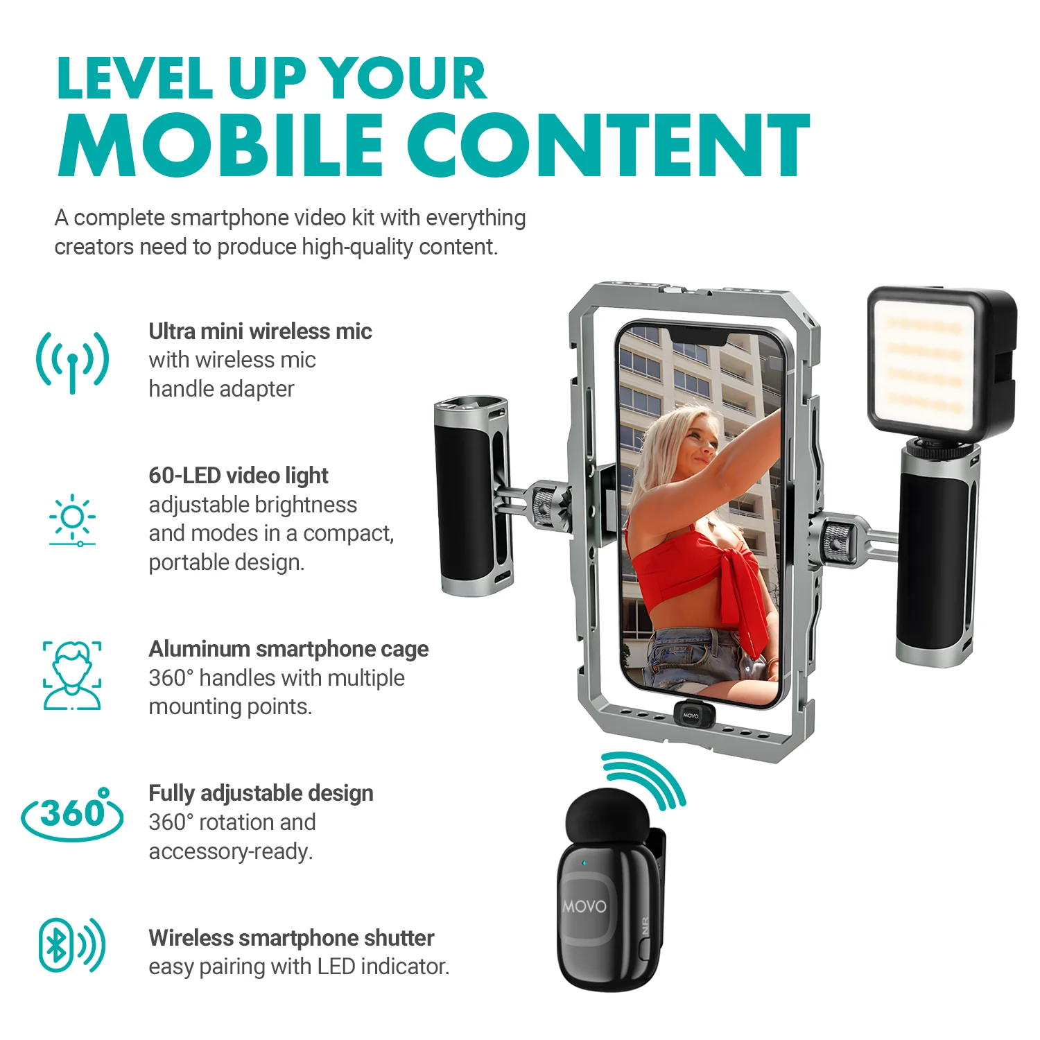 iFilmer-PRO | Smartphone Film Kit | Movo - Image 13