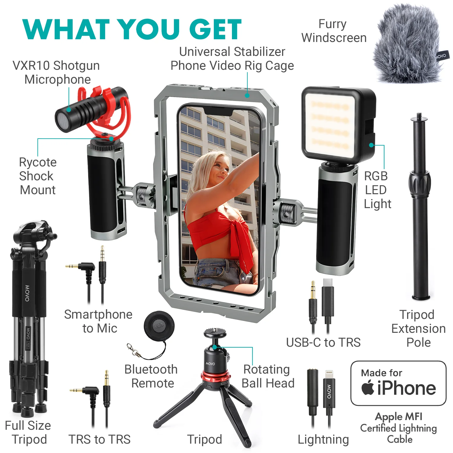 iFilmer-PRO | Smartphone Film Kit | Movo - Image 18