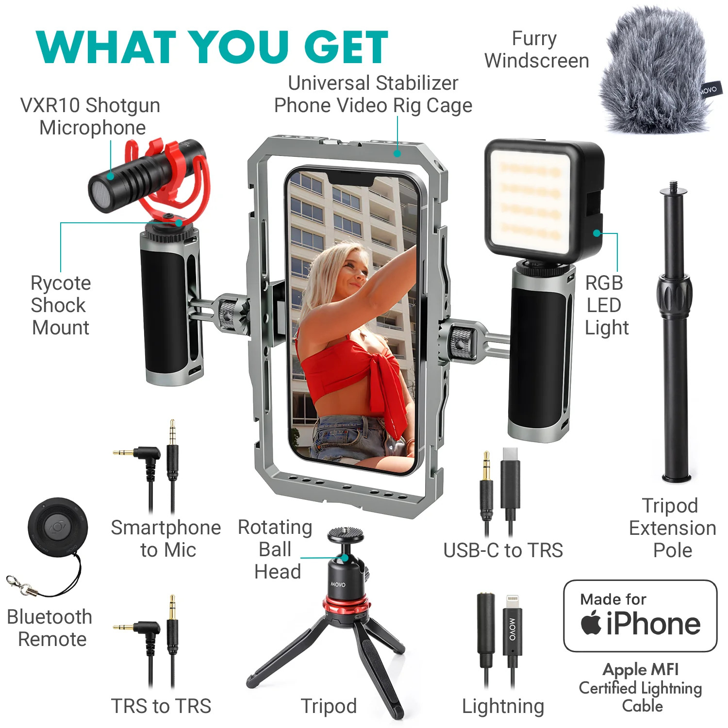 iFilmer-PRO | Smartphone Film Kit | Movo - Image 26