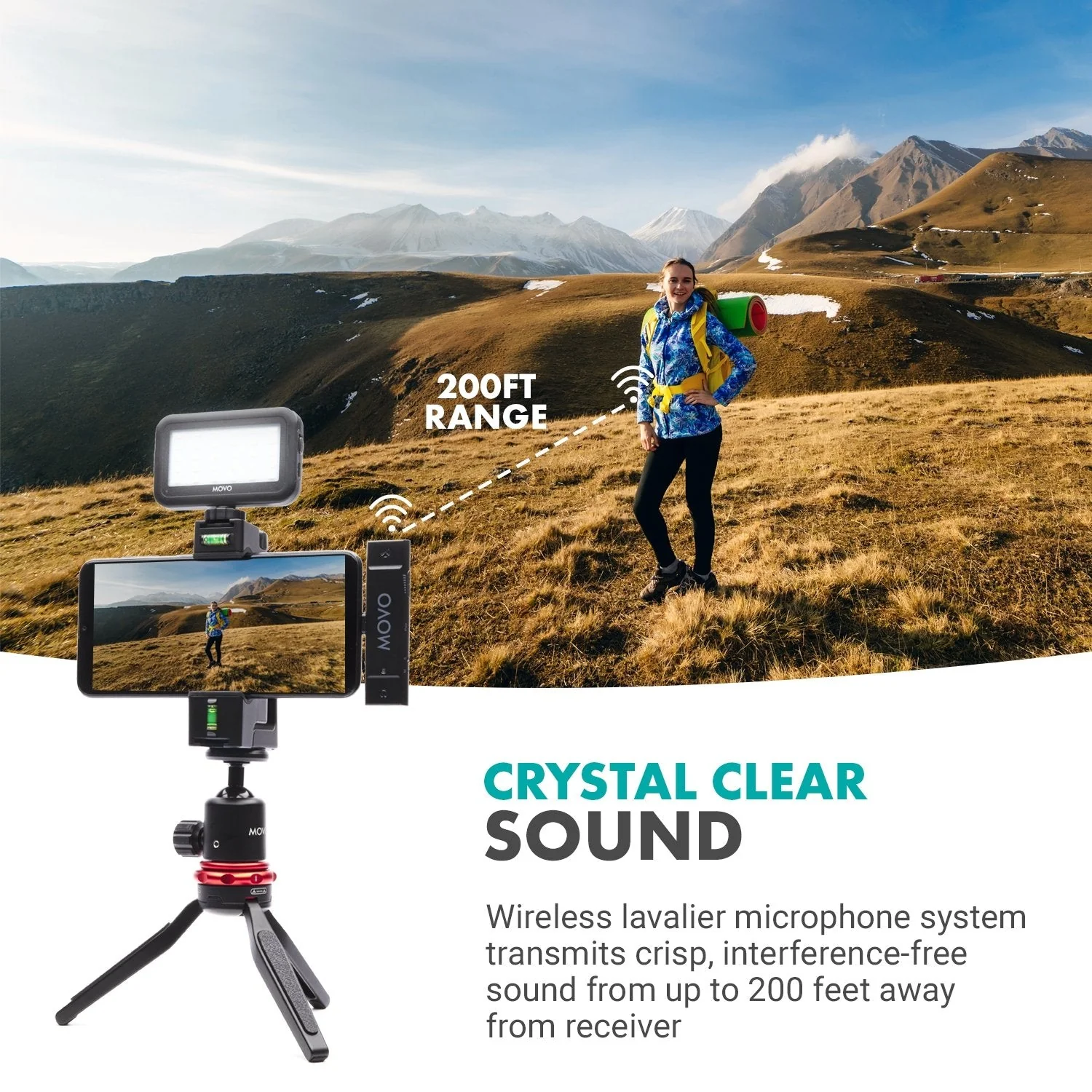 W2C | Vlogging Kit with Wireless Mics | Movo - Image 4