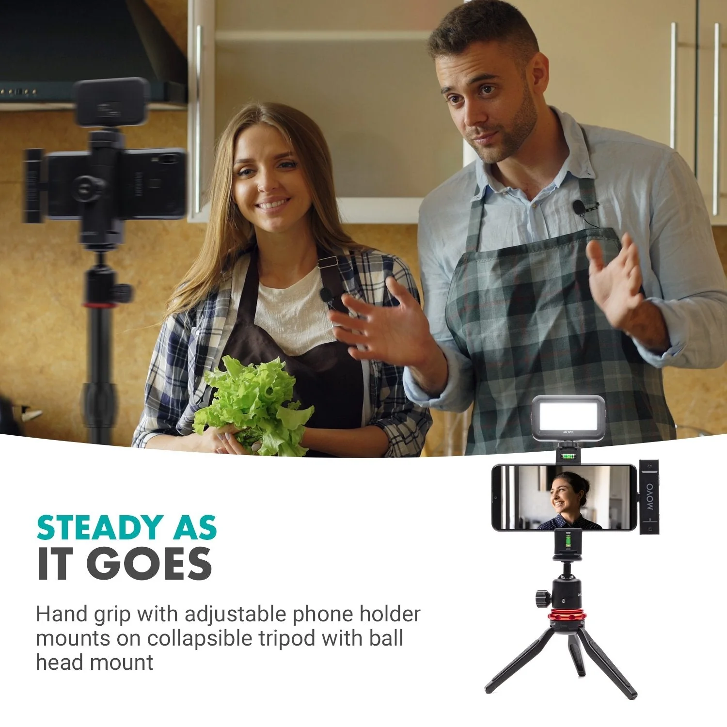 W2C | Vlogging Kit with Wireless Mics | Movo - Image 6