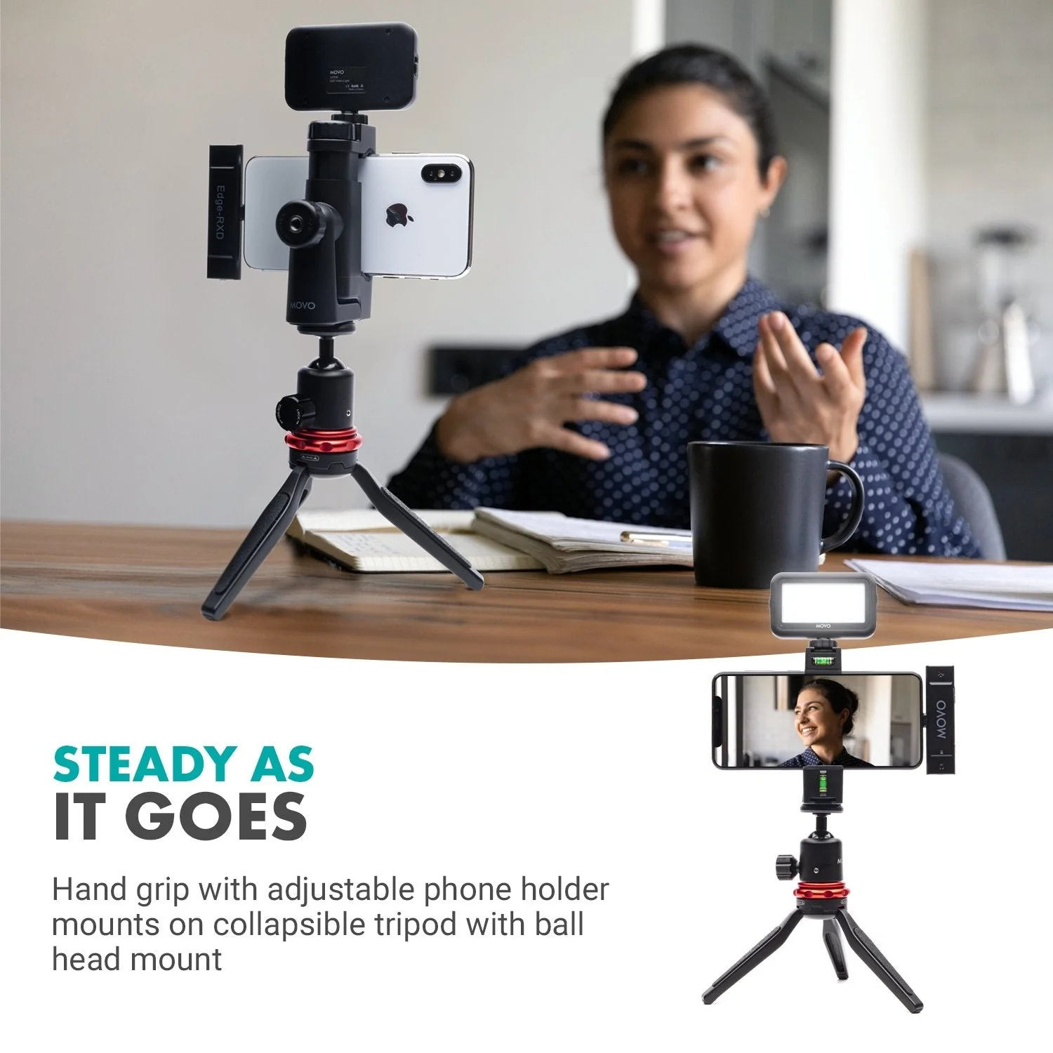 iVlogW1L | Smartphone Kit For Lightning | Movo - Image 6