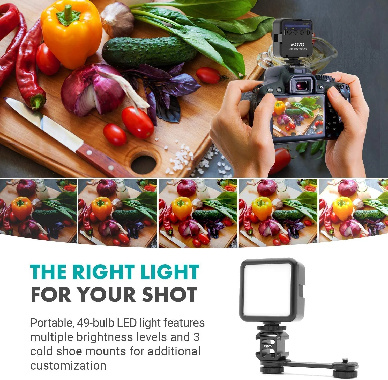 iVlog1+MV-T5 | iPhone Vlogging Kit With Full Size Tripod | Movo - Image 6