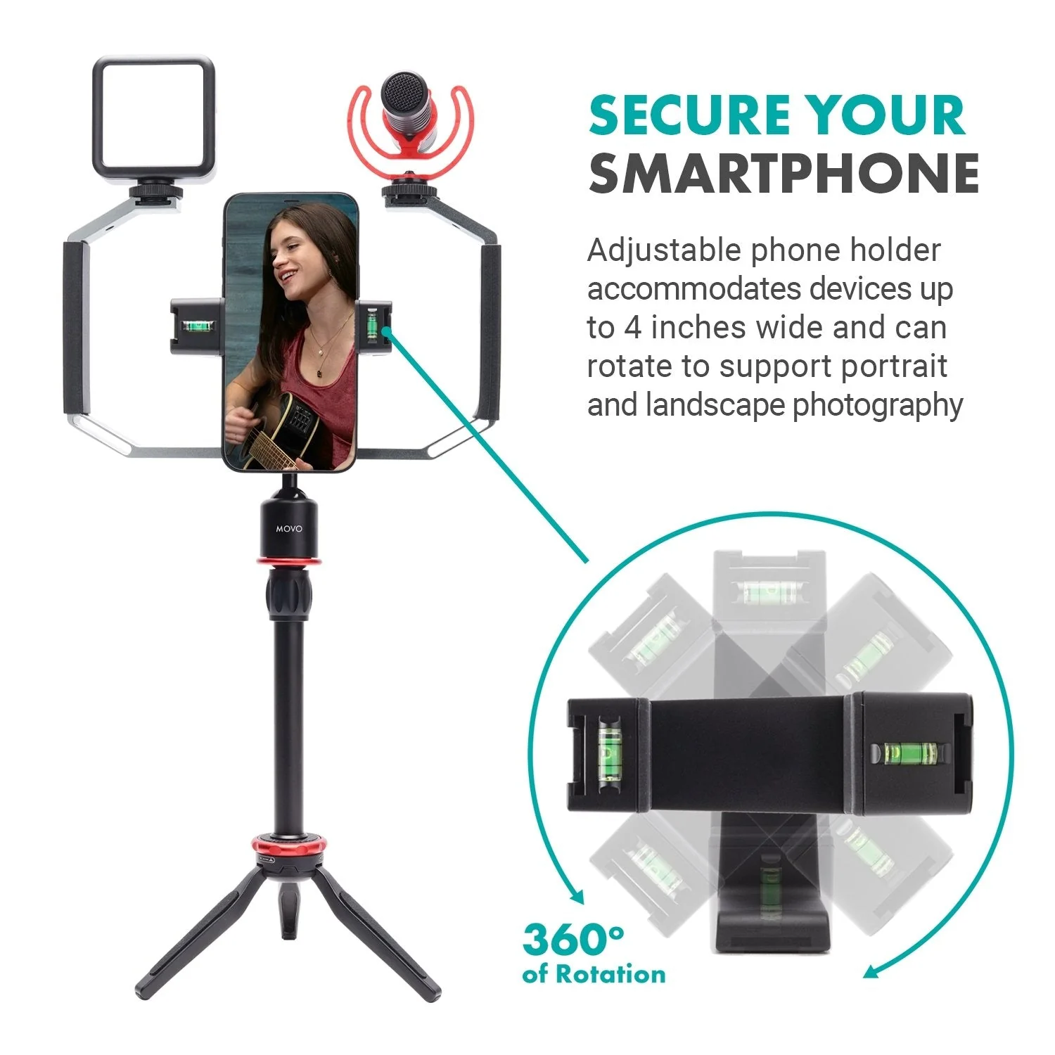 iVlog3 | Pro Smartphone Video Kit | Movo - Image 6