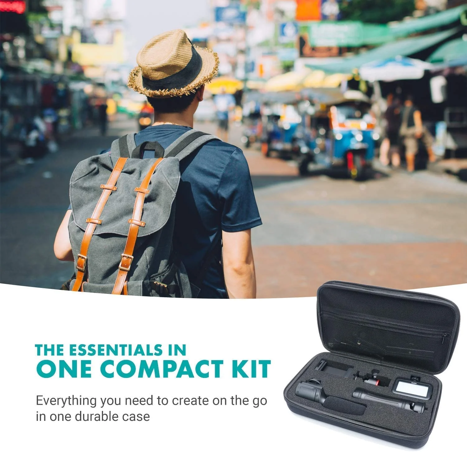 iVlogger+MV-T5 | Smartphone Vlogging Kit with Fullsize Tripod | Movo - Image 2