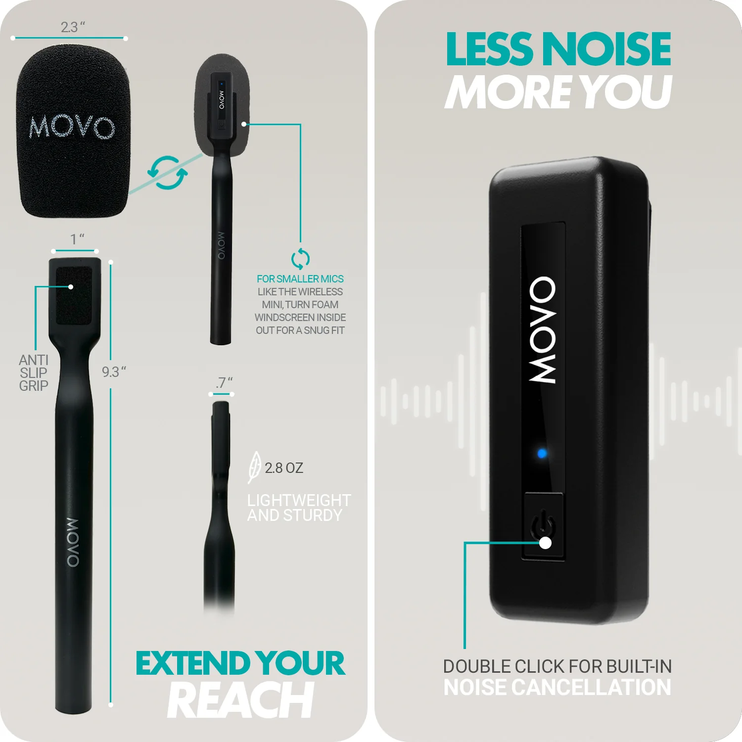iVlogger-Wireless | Wireless Vlogging Kit | Movo - Image 5