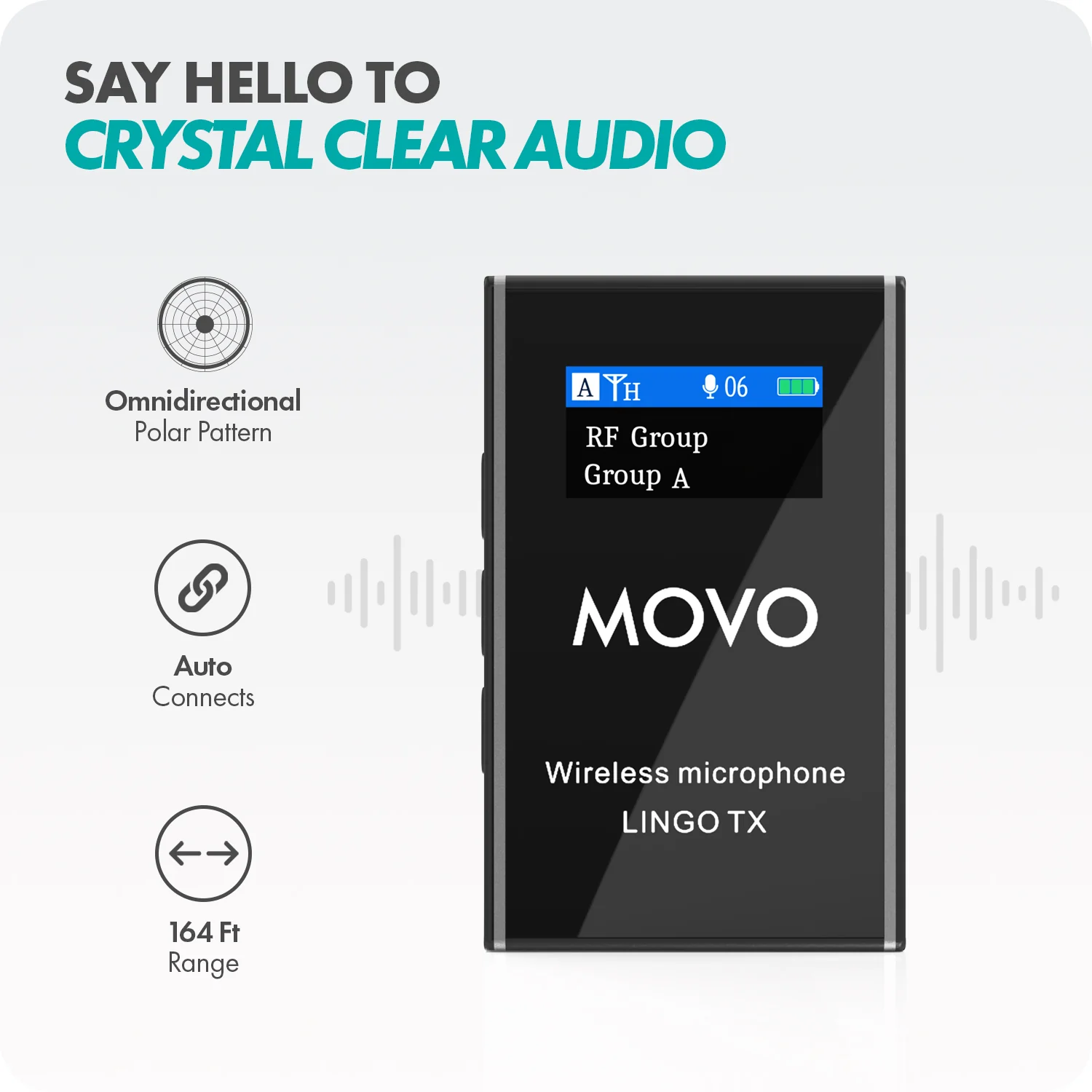 LINGO | Wireless Lavalier Microphone | Movo - Image 2