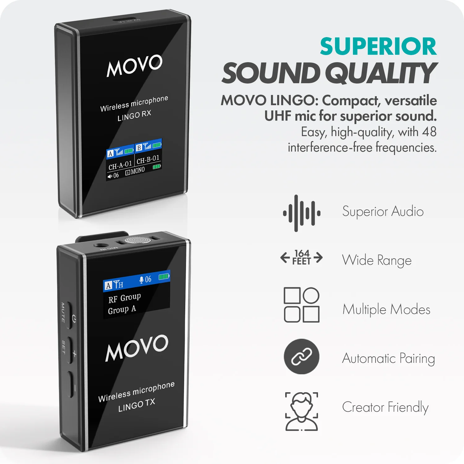LINGO | Wireless Lavalier Microphone | Movo - Image 4