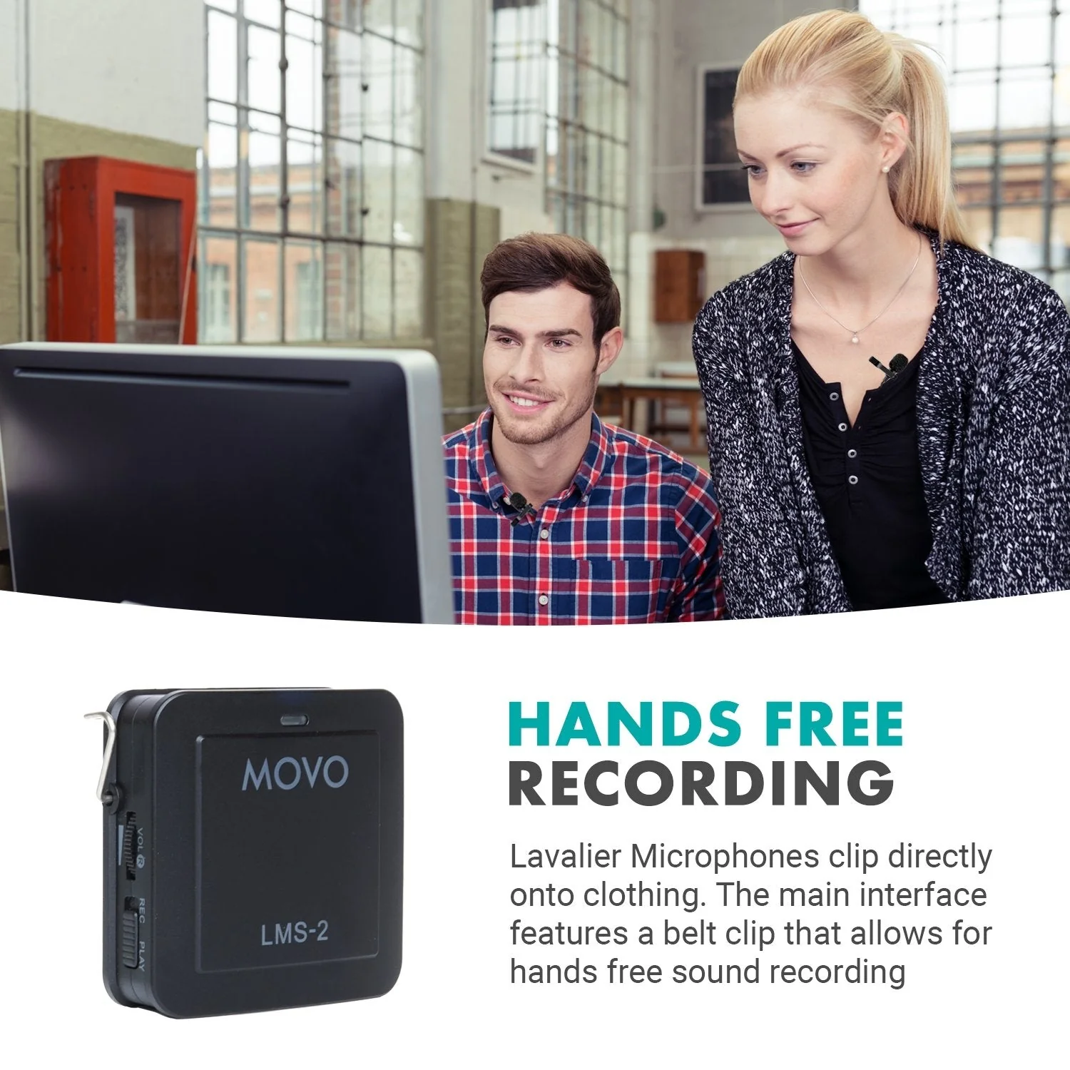 LMS-2 | Dual Channel Wired Microphone Kit | Movo - Image 5