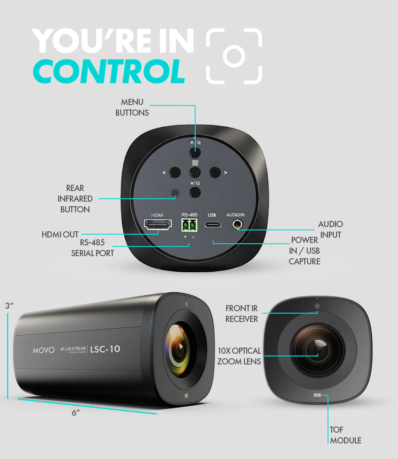 LSC-10 | 4K Webcam | Movo - Image 6