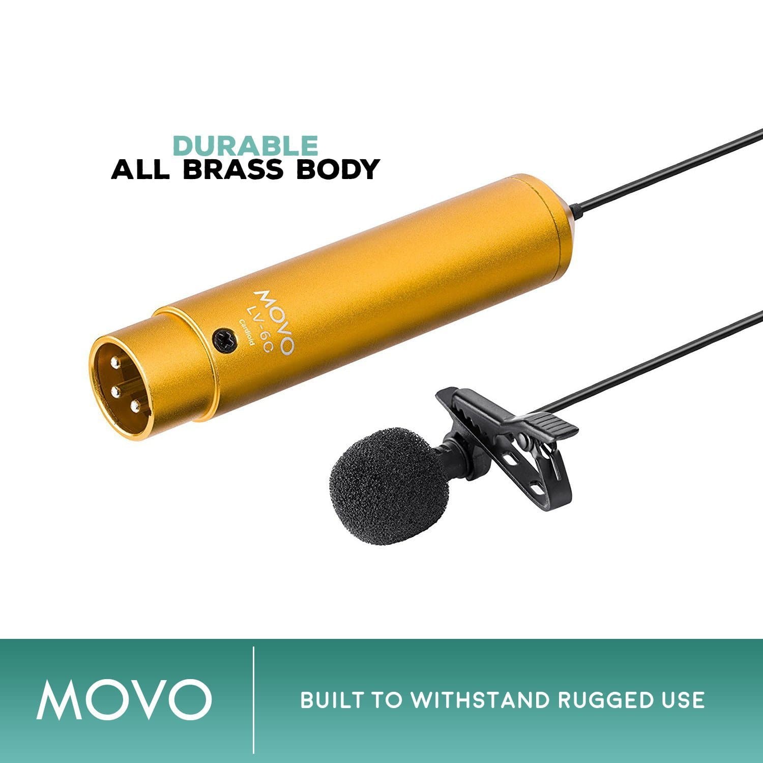 LV-6 | Omidirectional & Cardioid XLR Lavalier Microphone Set | Movo - Image 5