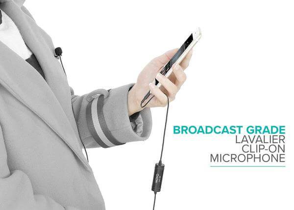 LV1-DI | Lightning iPhone Lavalier Microphone | Movo - Image 6