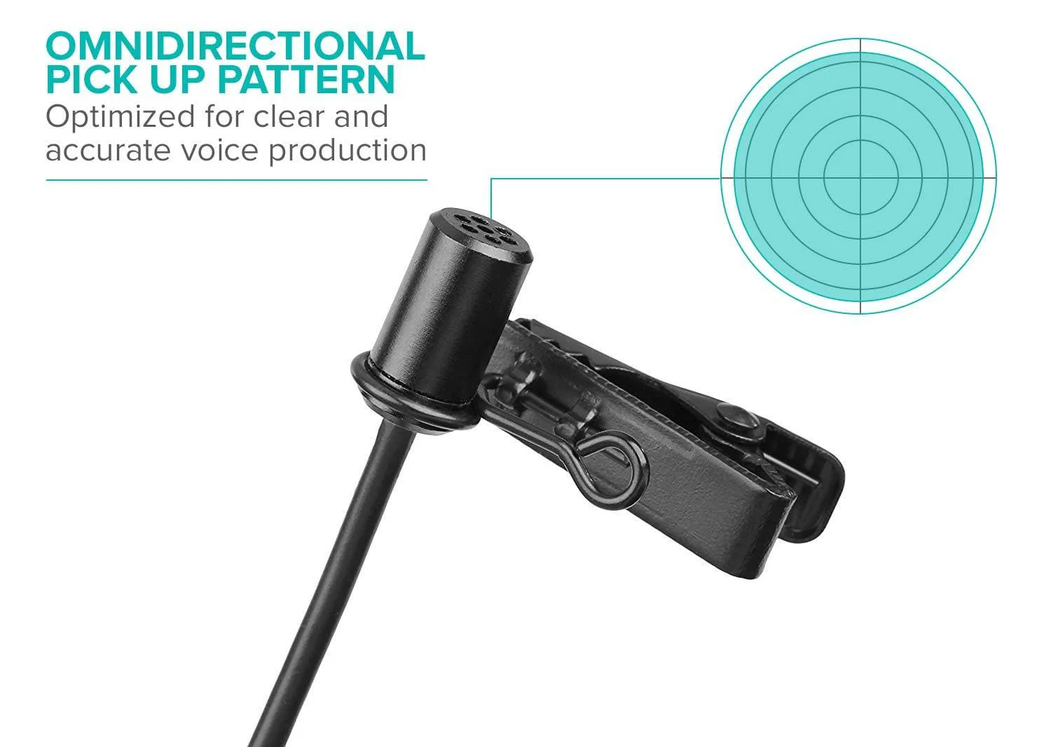 LV1-UC | USB-C Omni Clip-on Lavalier Microphone | Movo - Image 7