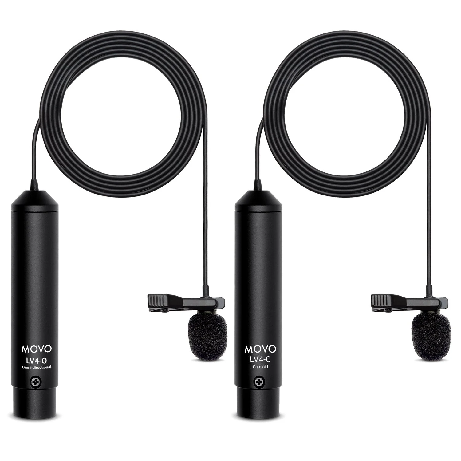 LV4 | XLR Lavalier Microphone Interview Kit | Movo