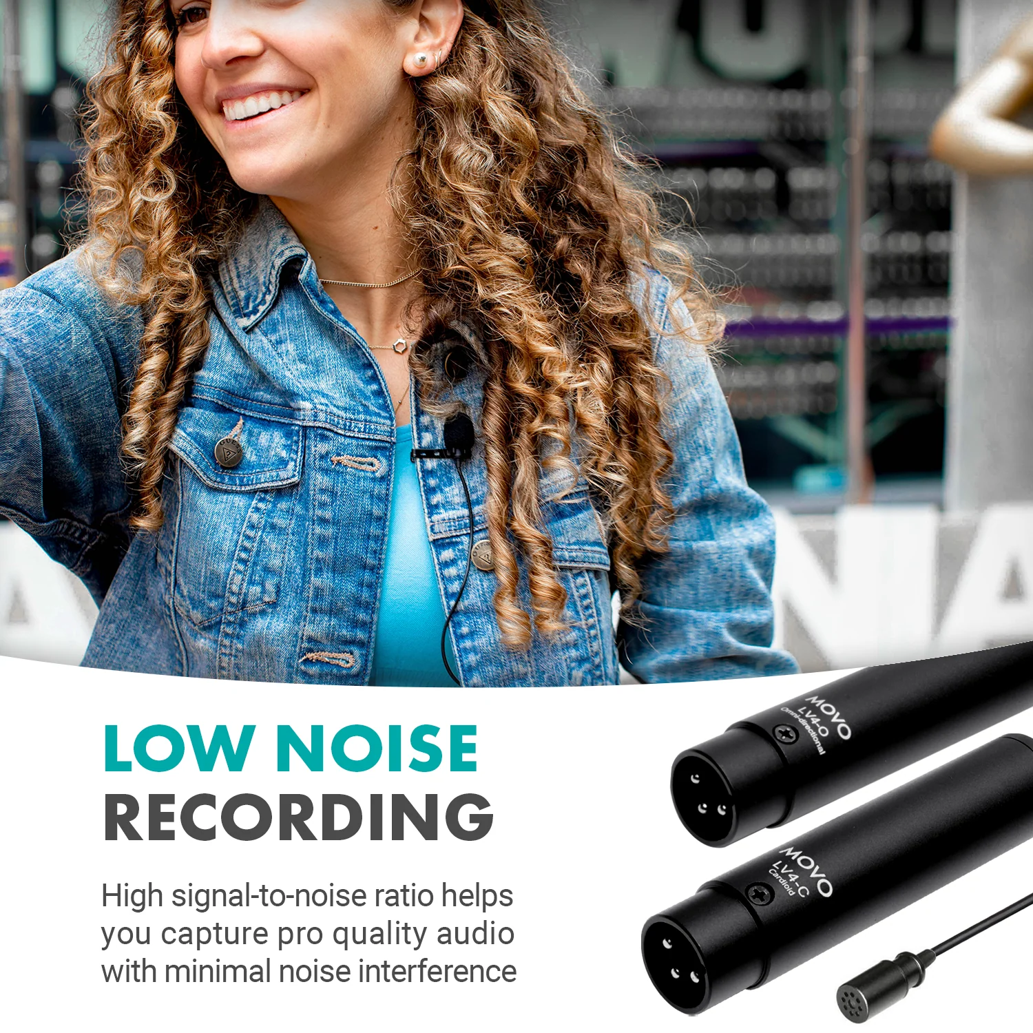 LV4 | XLR Lavalier Microphone Interview Kit | Movo - Image 7