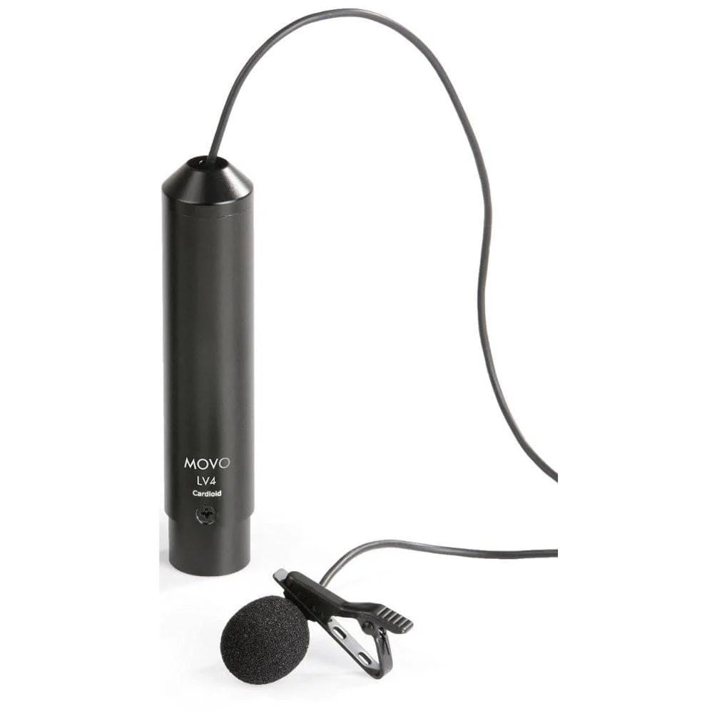 LV4-C | XLR Phantom Power Cardioid Lavalier Microphone | Movo - Image 3