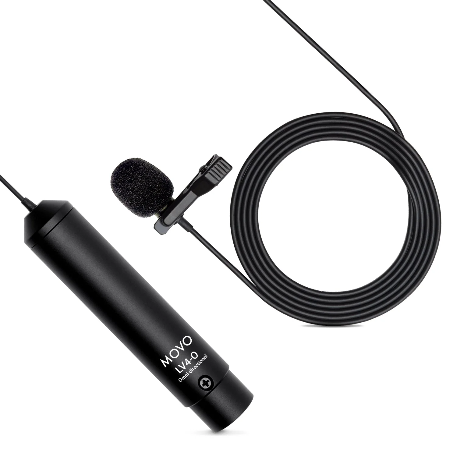 LV4 | Lavalier Microphones with XLR Connector Set | Movo