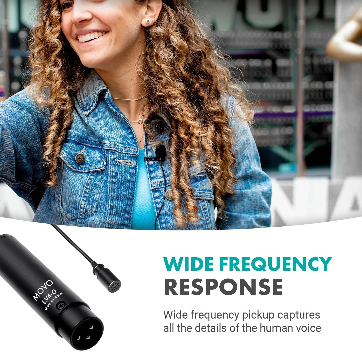 LV4 | Lavalier Microphones with XLR Connector Set | Movo - Image 6
