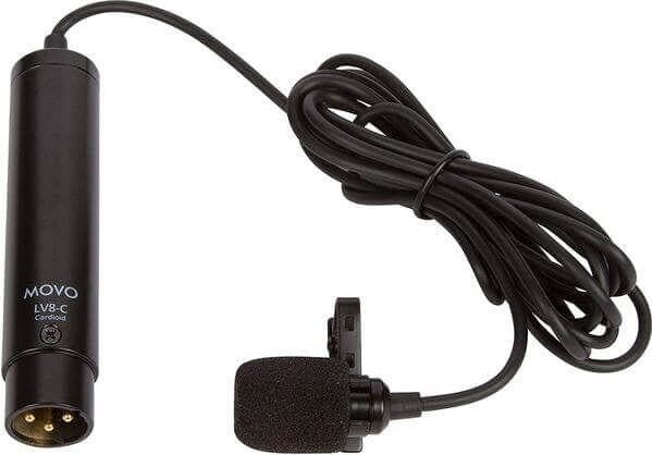 LV8-C | Cardioid Polar Pattern XLR Lavalier Microphone | Movo - Image 4