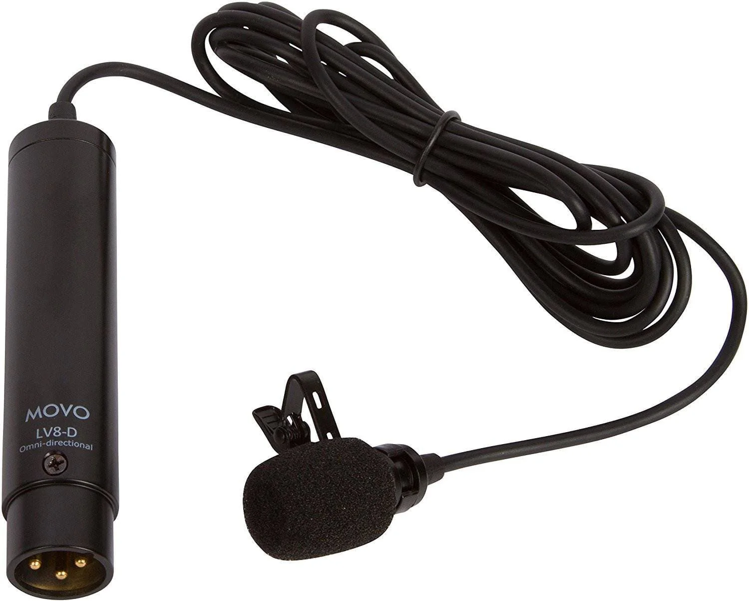 LV8-D | Phantom Powered XLR Lavalier Microphone | Movo - Image 4