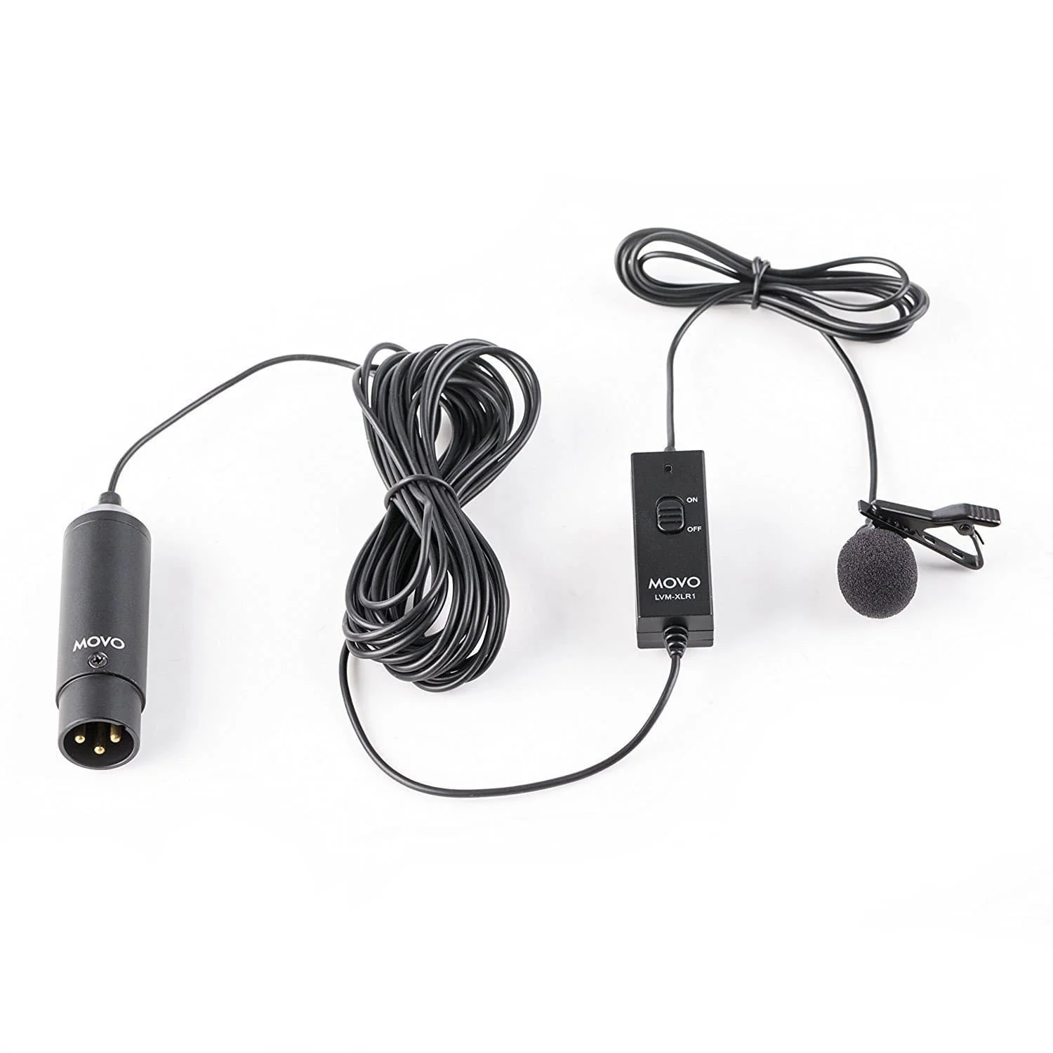 LVM-XLR1 | Battery-Powered XLR Omnidirectional Lav Microphone | Movo - Image 4