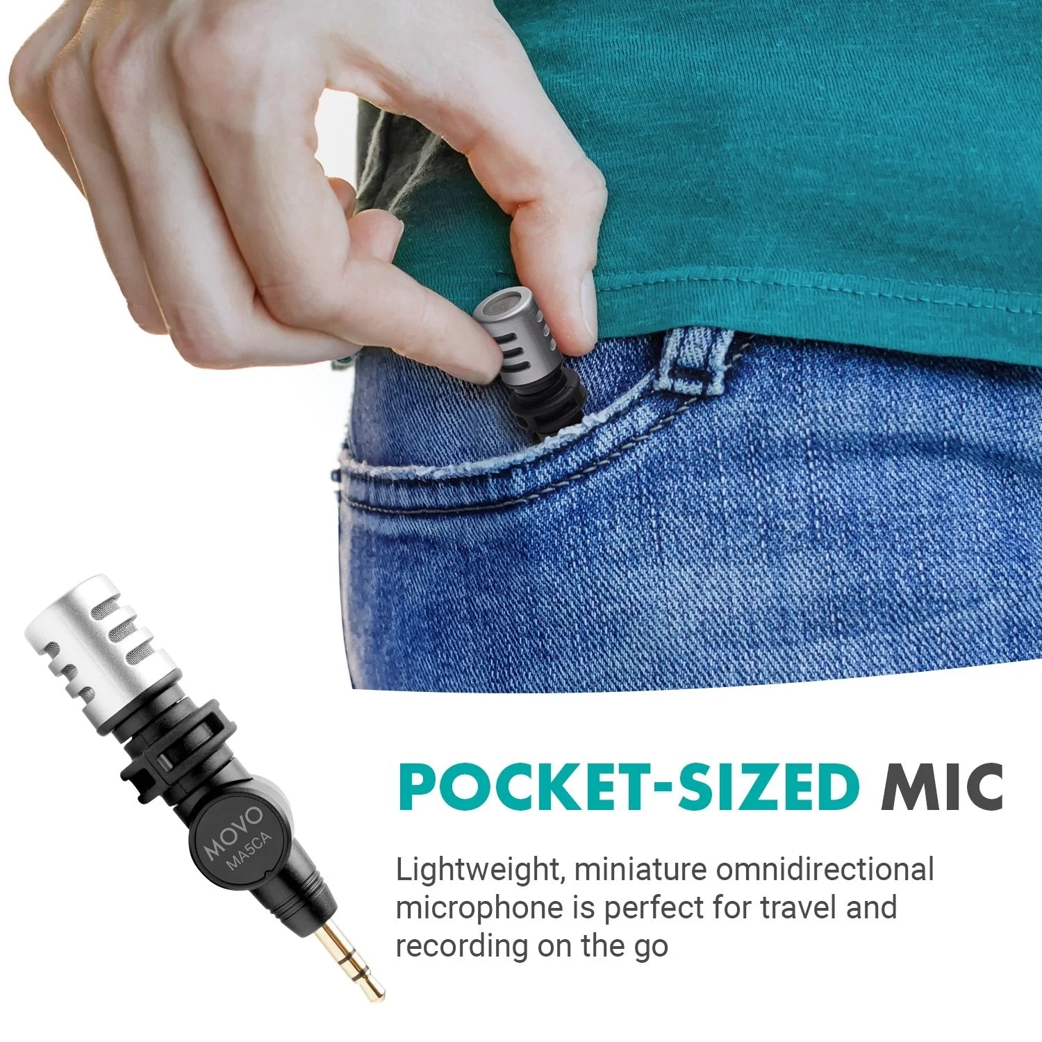 MA5CA | Mini Shotgun Omnidirectional Mic | Movo - Image 2