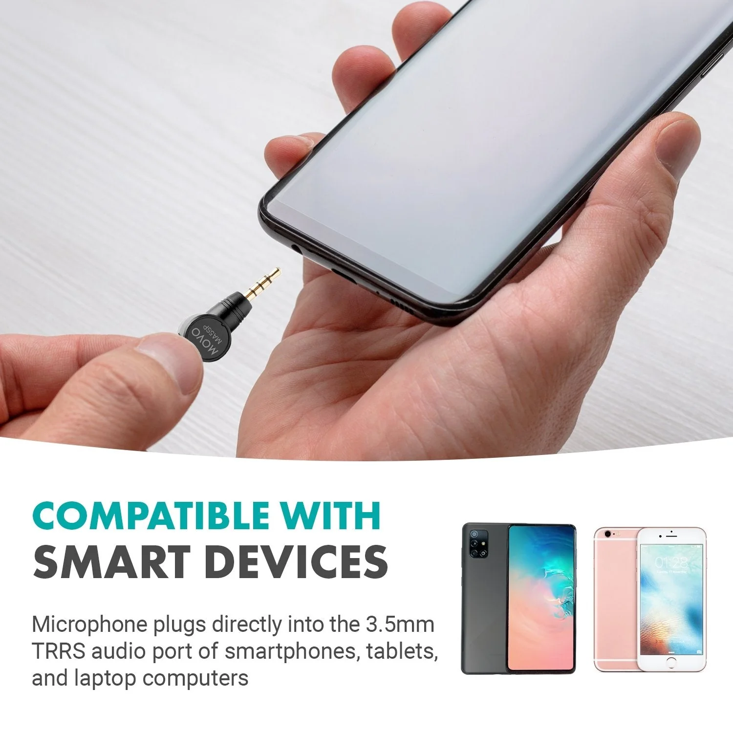 MA5SP | Mini 3.5mm Smartphone Microphone | Movo - Image 5