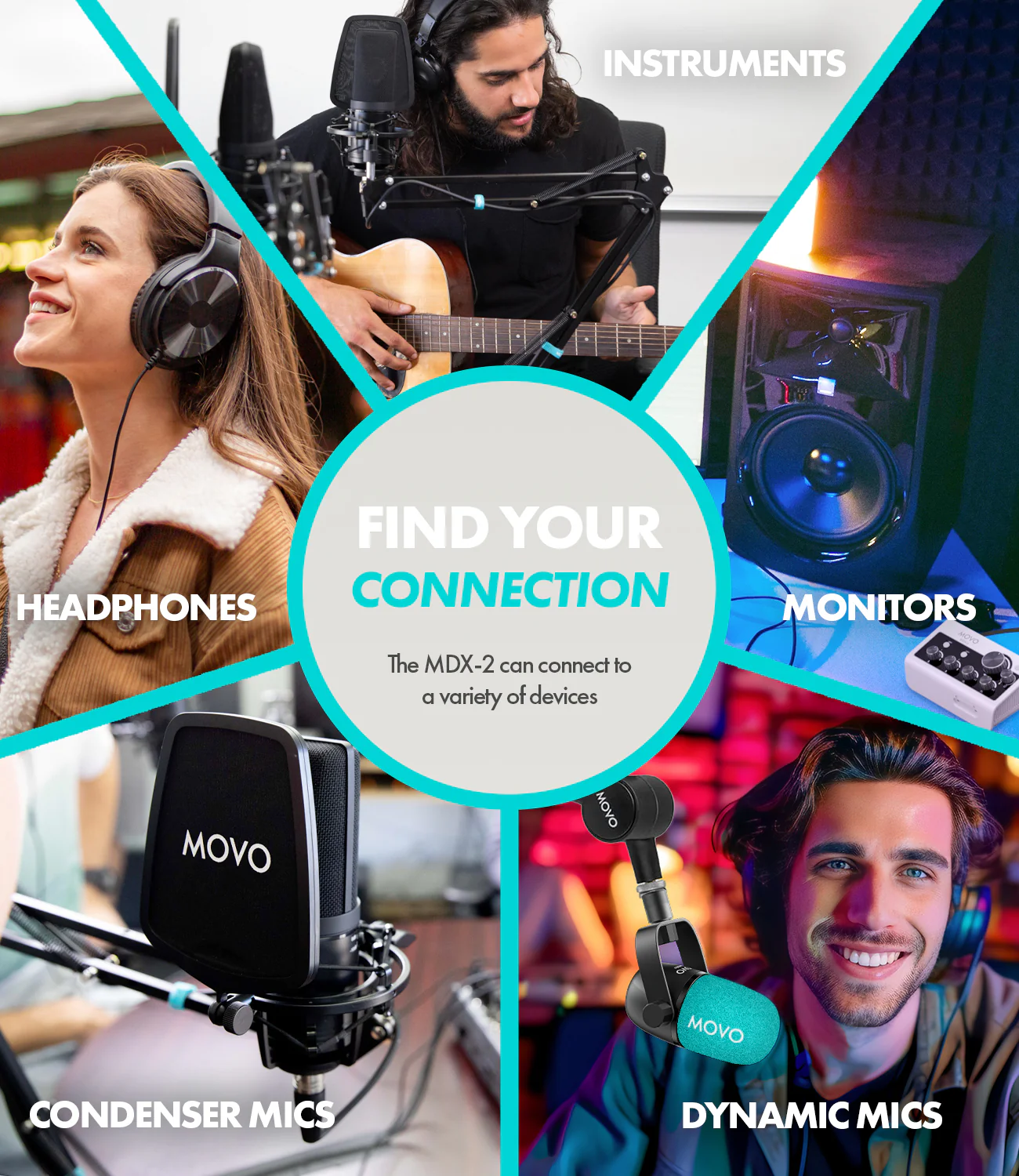 MDX-2 | Dual Channel Portable Audio Interface | Movo - Image 7
