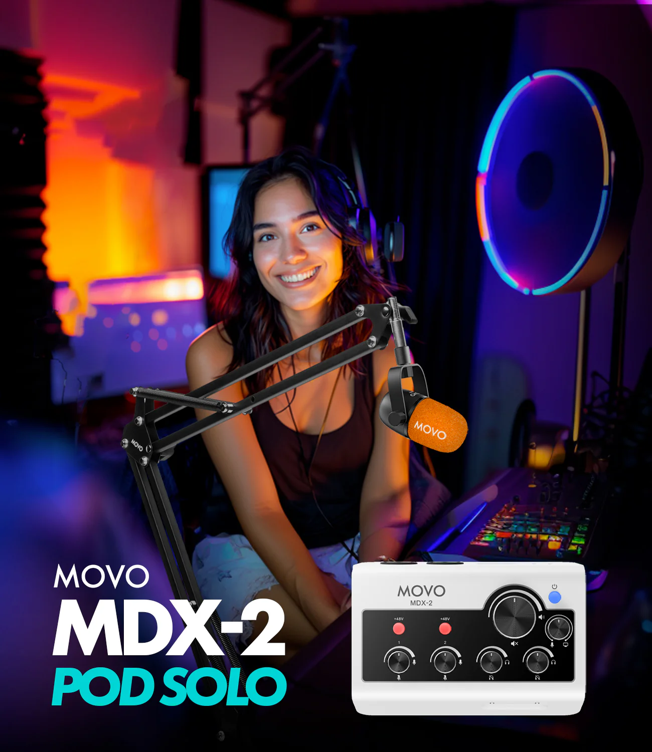 MDX-2-POD-SOLO | Pod Solo Bundle| Movo - Image 2